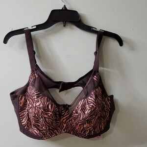 Goddess Chocolate Zebra Print Bra